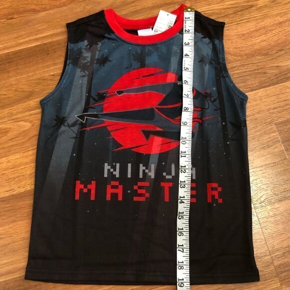Ninja Master Children’s Place boys shorts and tank top set size small 5/6 - Picture 2 of 7